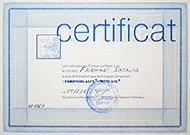 certificat EMBRYOBLASTE NCTC-109